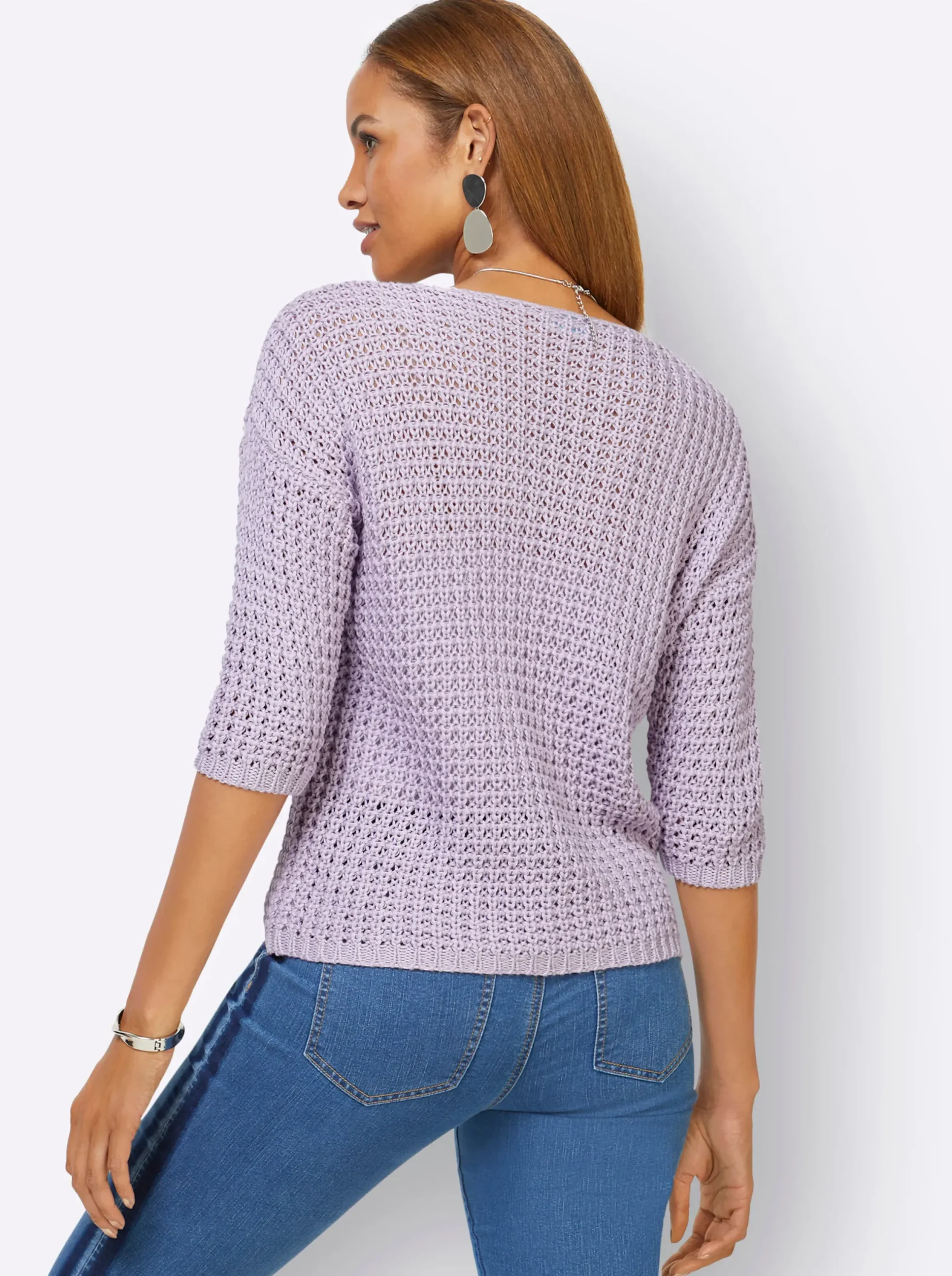 Pullover| 3/4 Arm-Pullover flieder