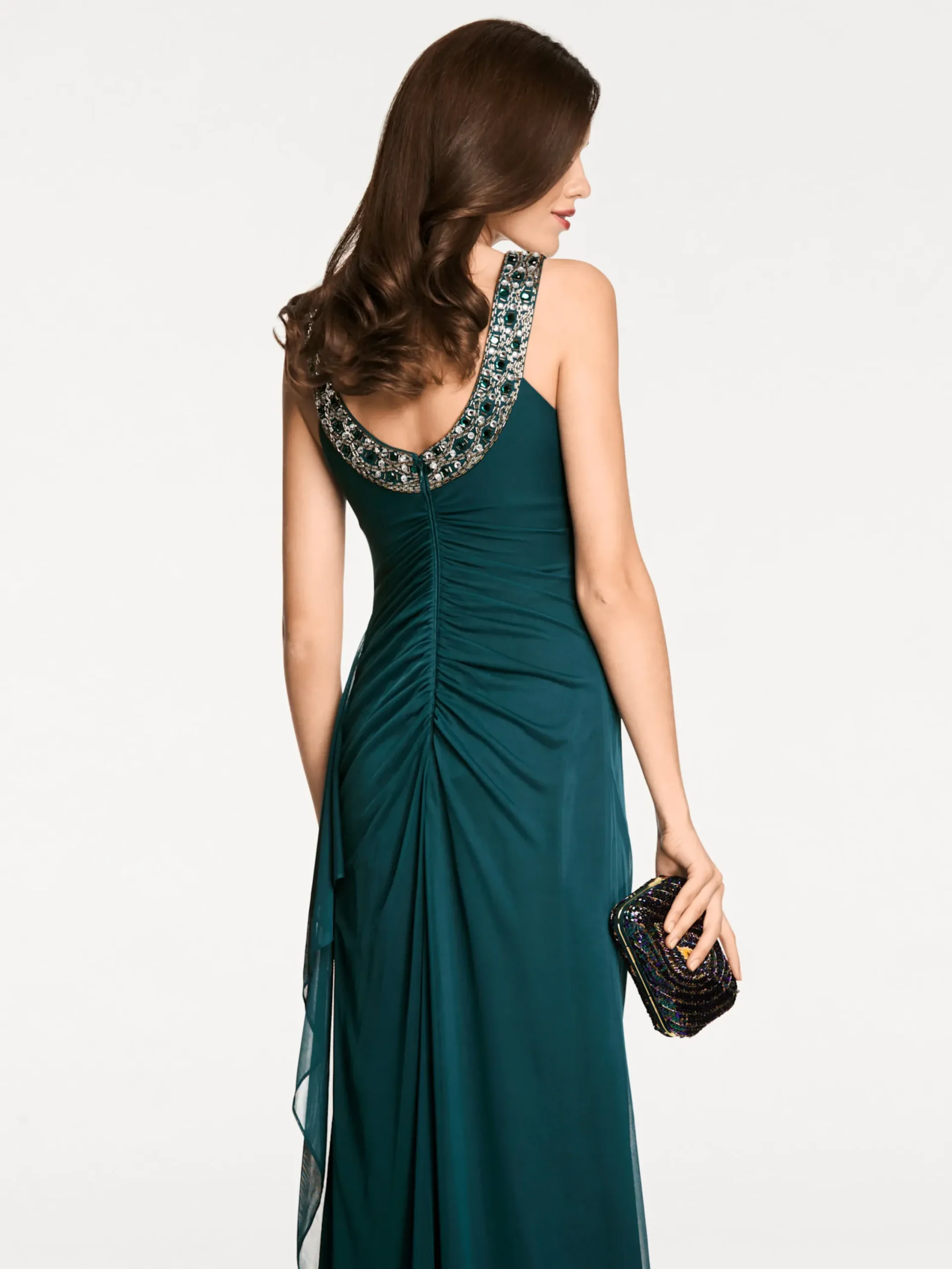 Abendkleider|heine Abendkleid mit Schmucksteinen smaragd