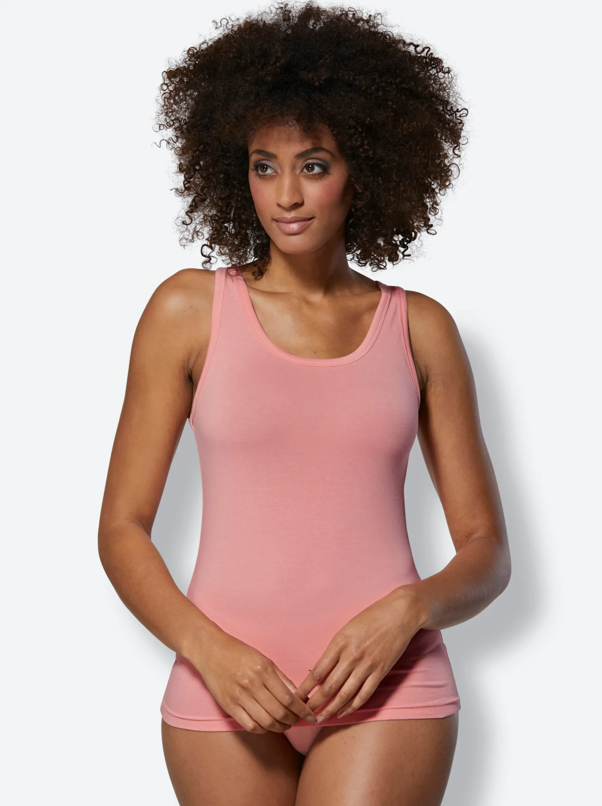 Bodies & Unterhemden|wäschepur Achseltop flamingo+aquamarin+weiß