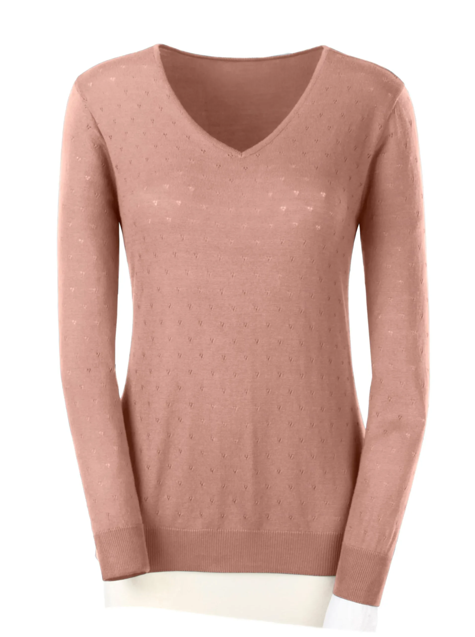 Pullover| Ajourpullover rosé