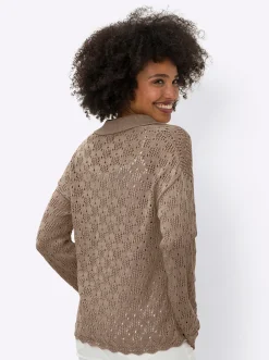 Pullover|heine Ajourpullover sesam