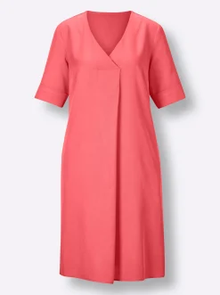 Kleider|CREATION L PREMIUM A-Linien-Kleid aus reinem Lyocell grapefruit