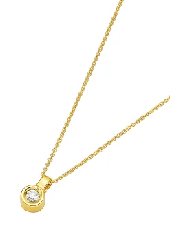 Schmuck| Anhänger mit Kette Gelbgold375