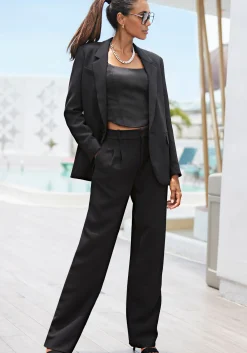 Strandmode|LASCANA Anzughose schwarz
