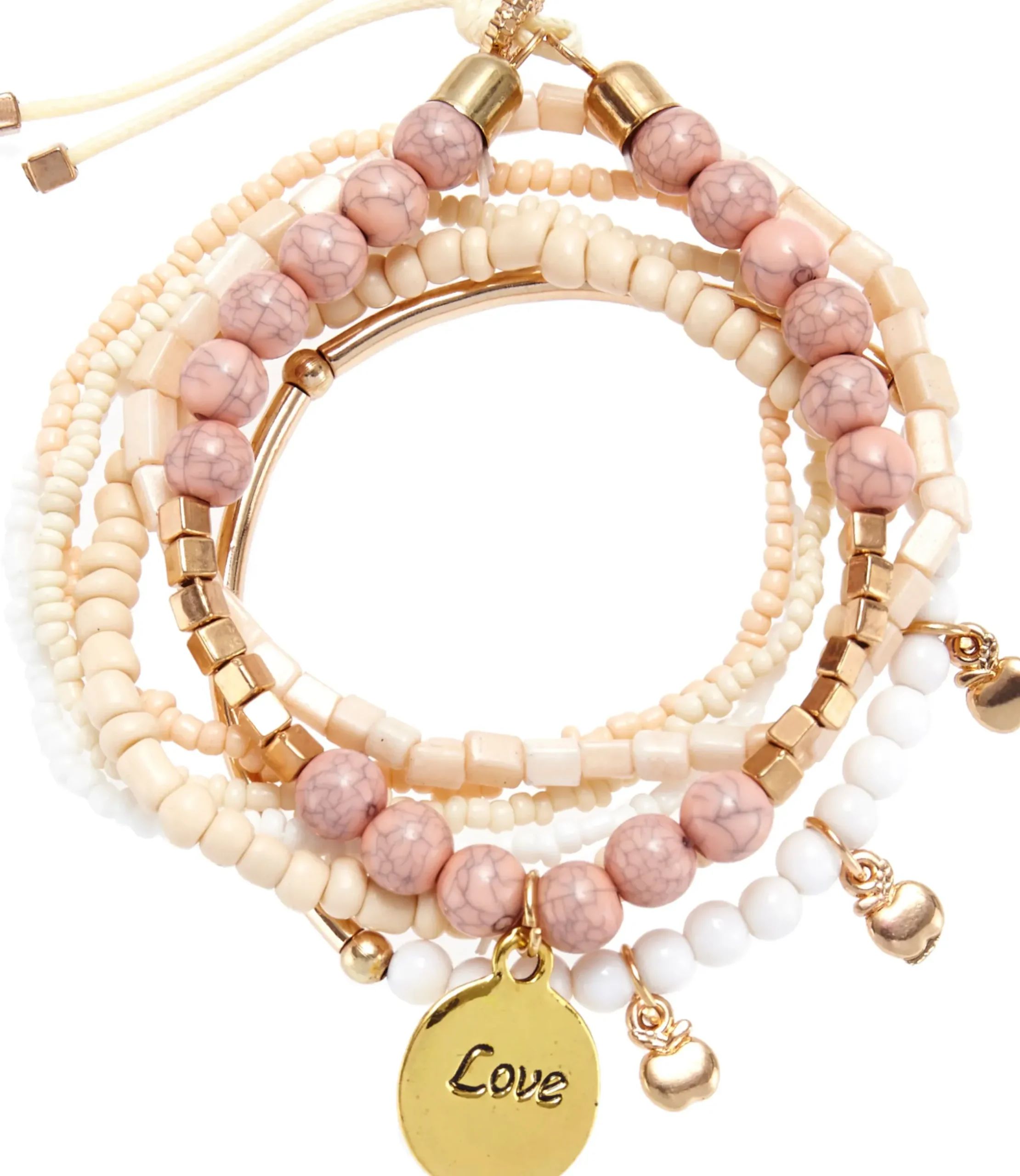 Schmuck|LASCANA Armketten Set rosa