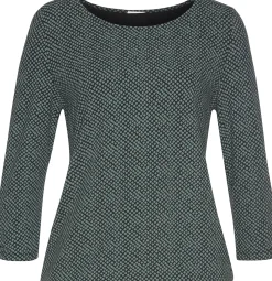 Shirts|LASCANA 3/4-Arm-Shirt grün,schwarz