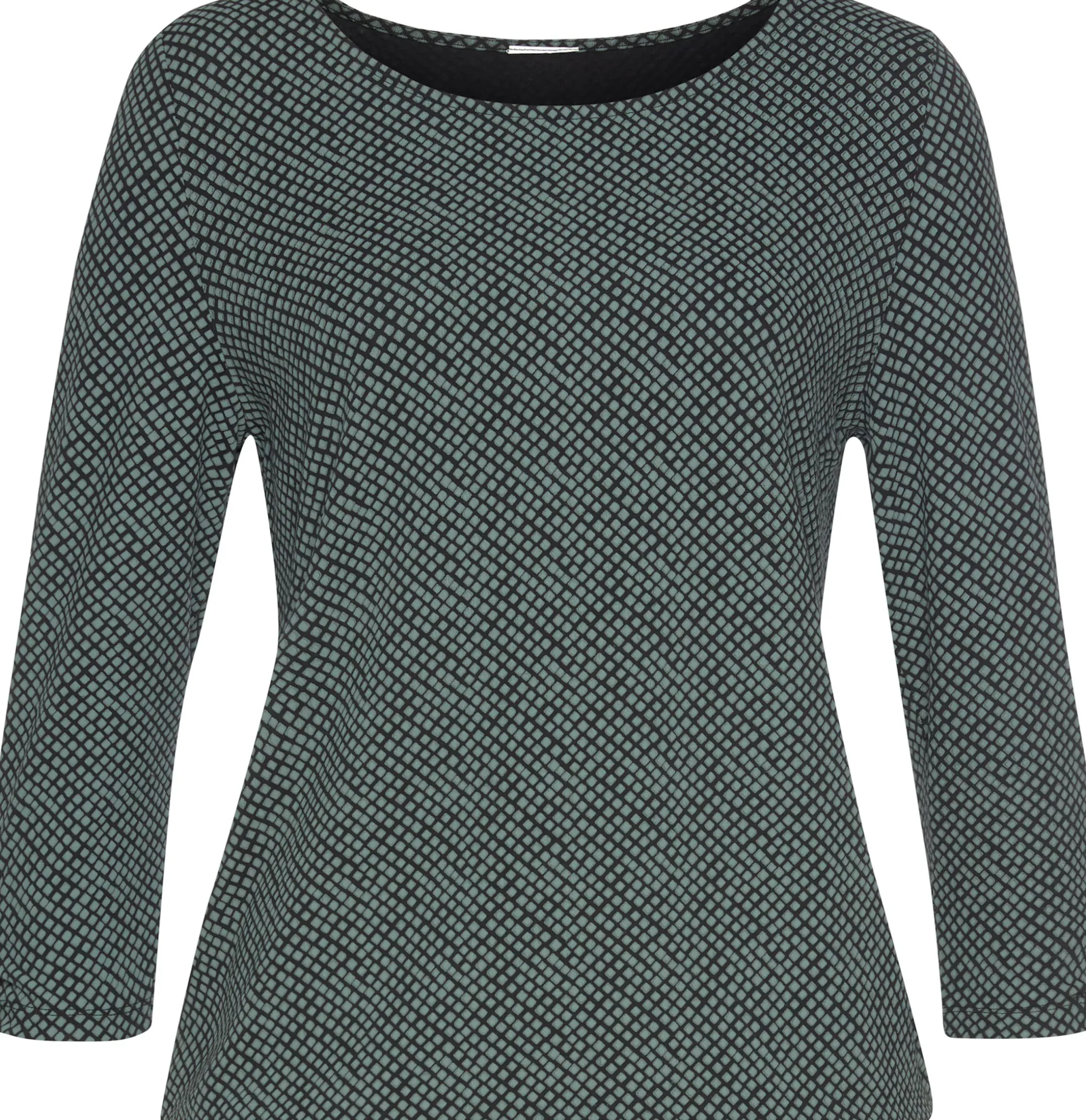 Shirts|LASCANA 3/4-Arm-Shirt grün,schwarz