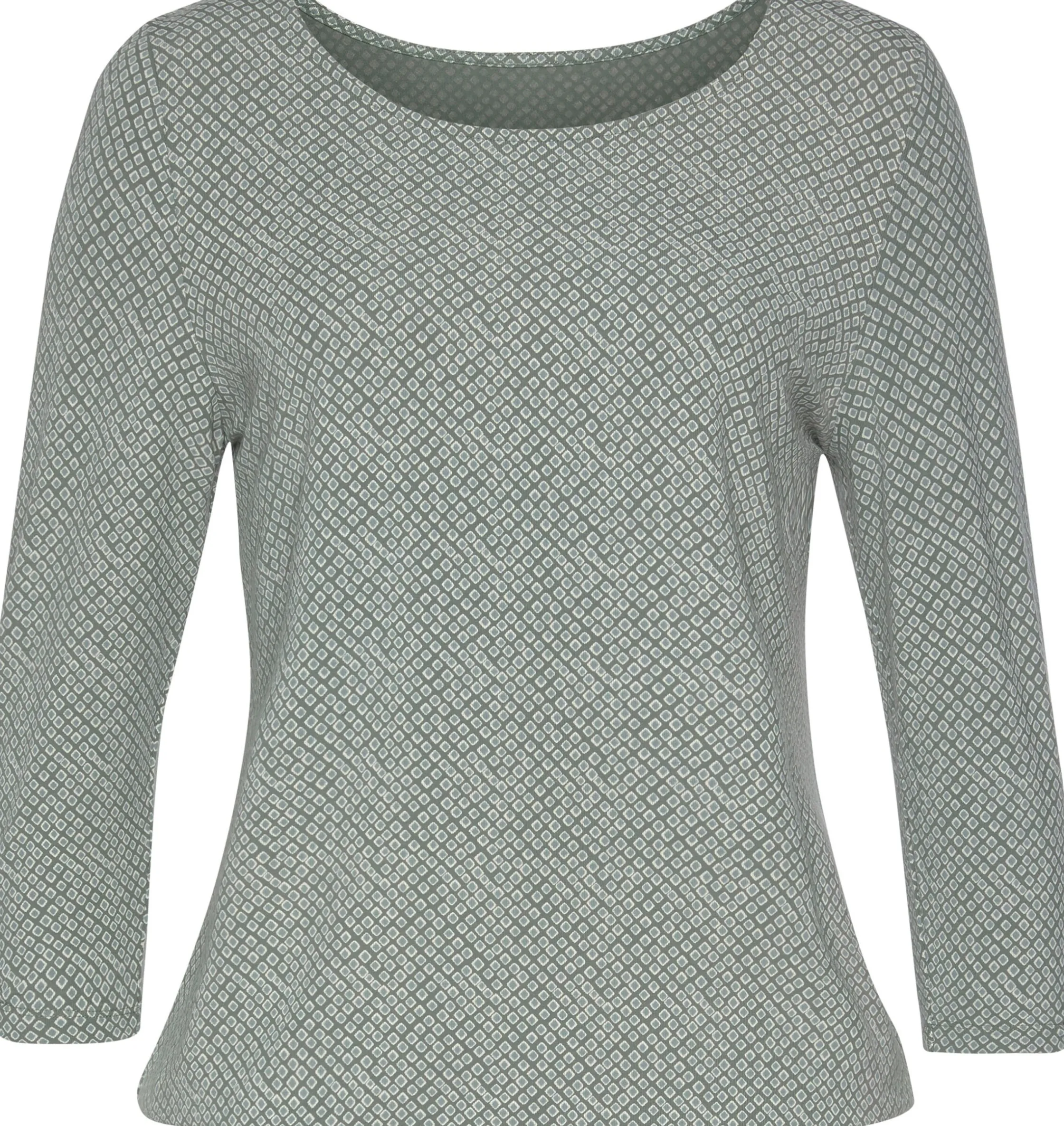 Shirts|LASCANA 3/4-Arm-Shirt grün,schwarz