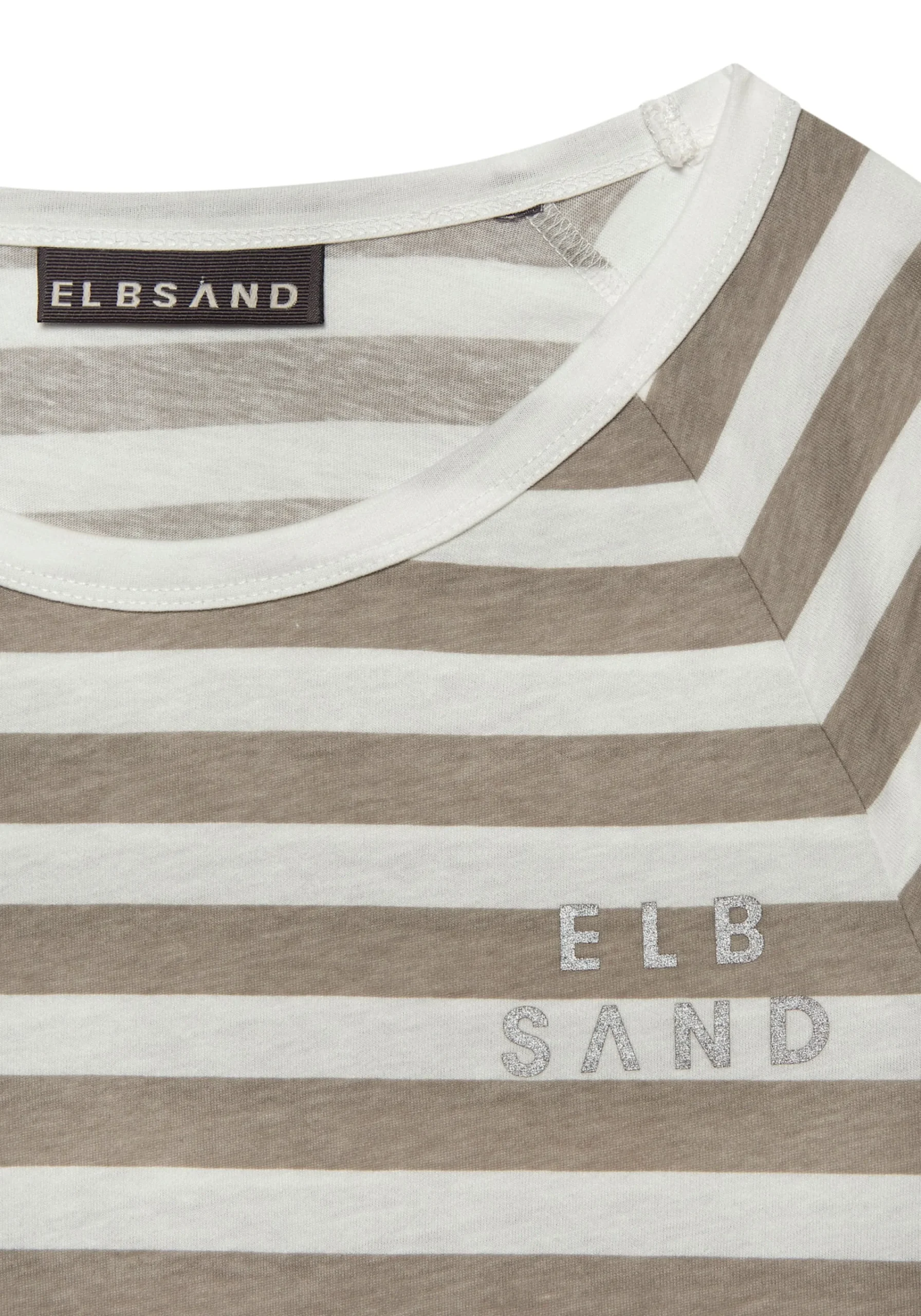 Shirts|Elbsand 3/4-Arm-Shirt creme-taupegestreift