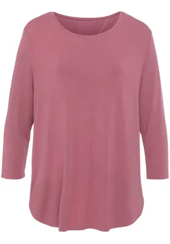 Strandmode|LASCANA 3/4-Arm-Shirt beere