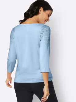 Shirts| 3/4-Arm-Shirt hellblau