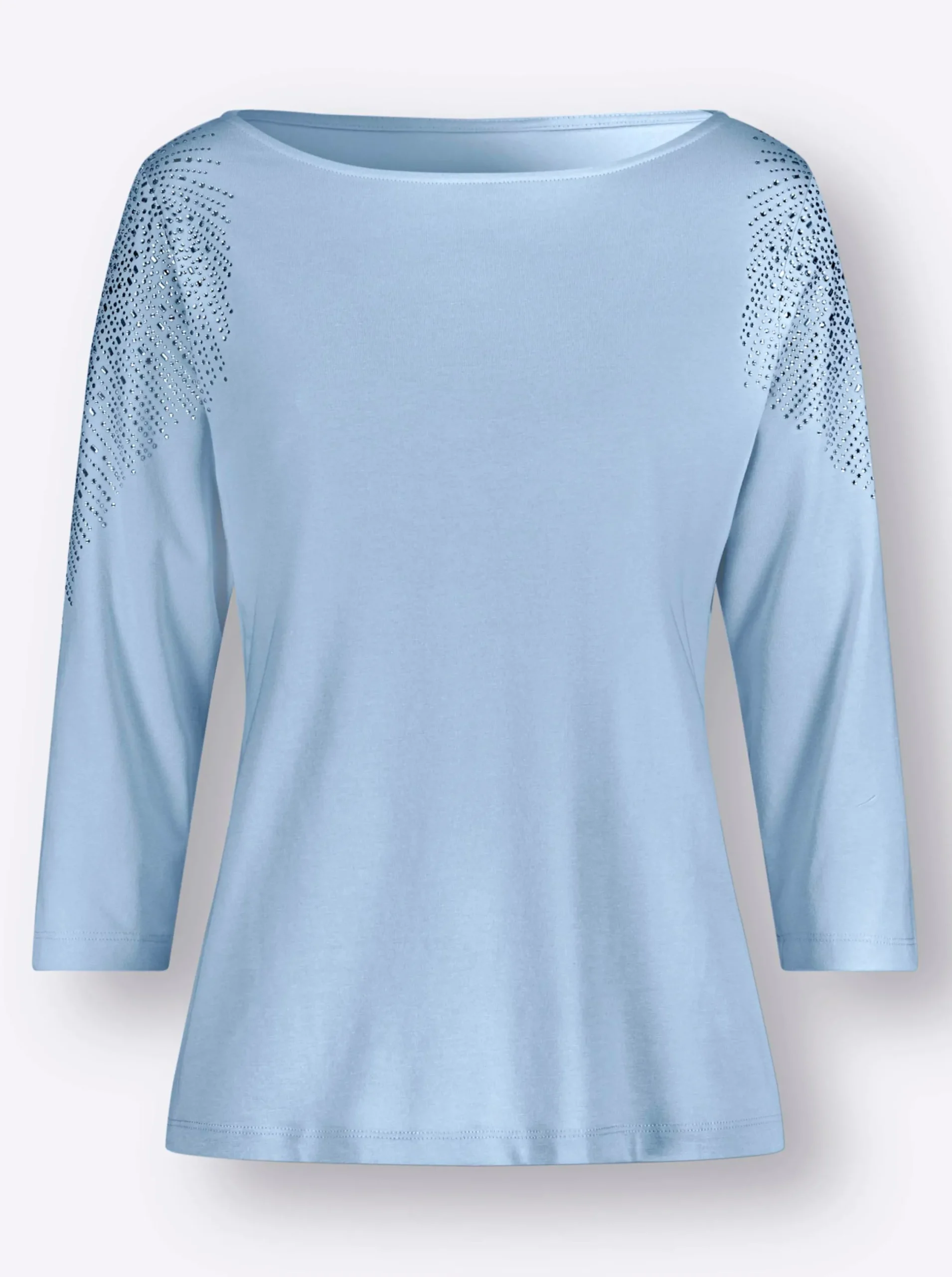 Shirts| 3/4-Arm-Shirt hellblau