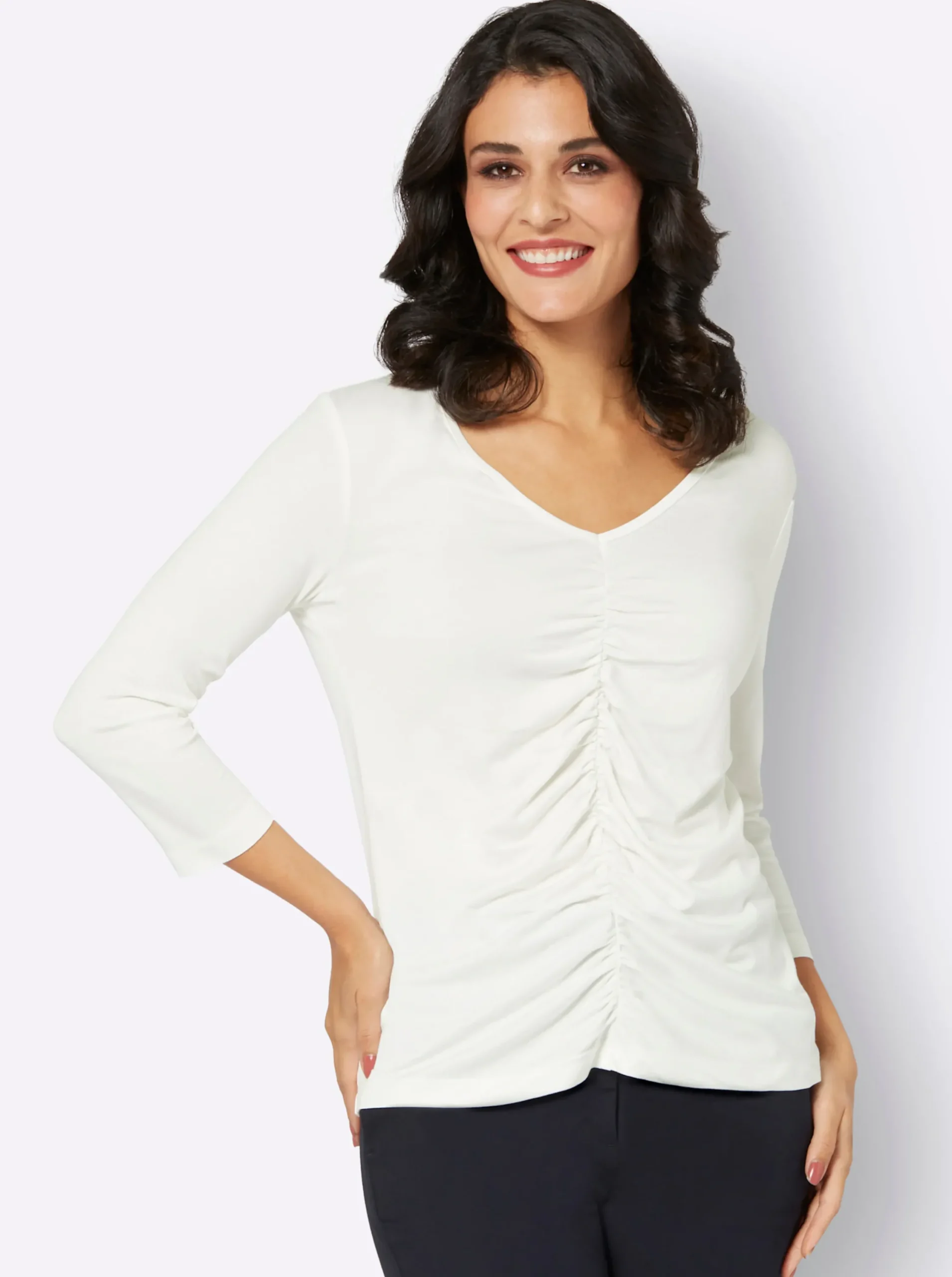 Shirts| 3/4-Arm-Shirt ecru