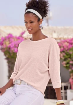 Strandmode|Vivance 3/4-Arm-Shirt rose