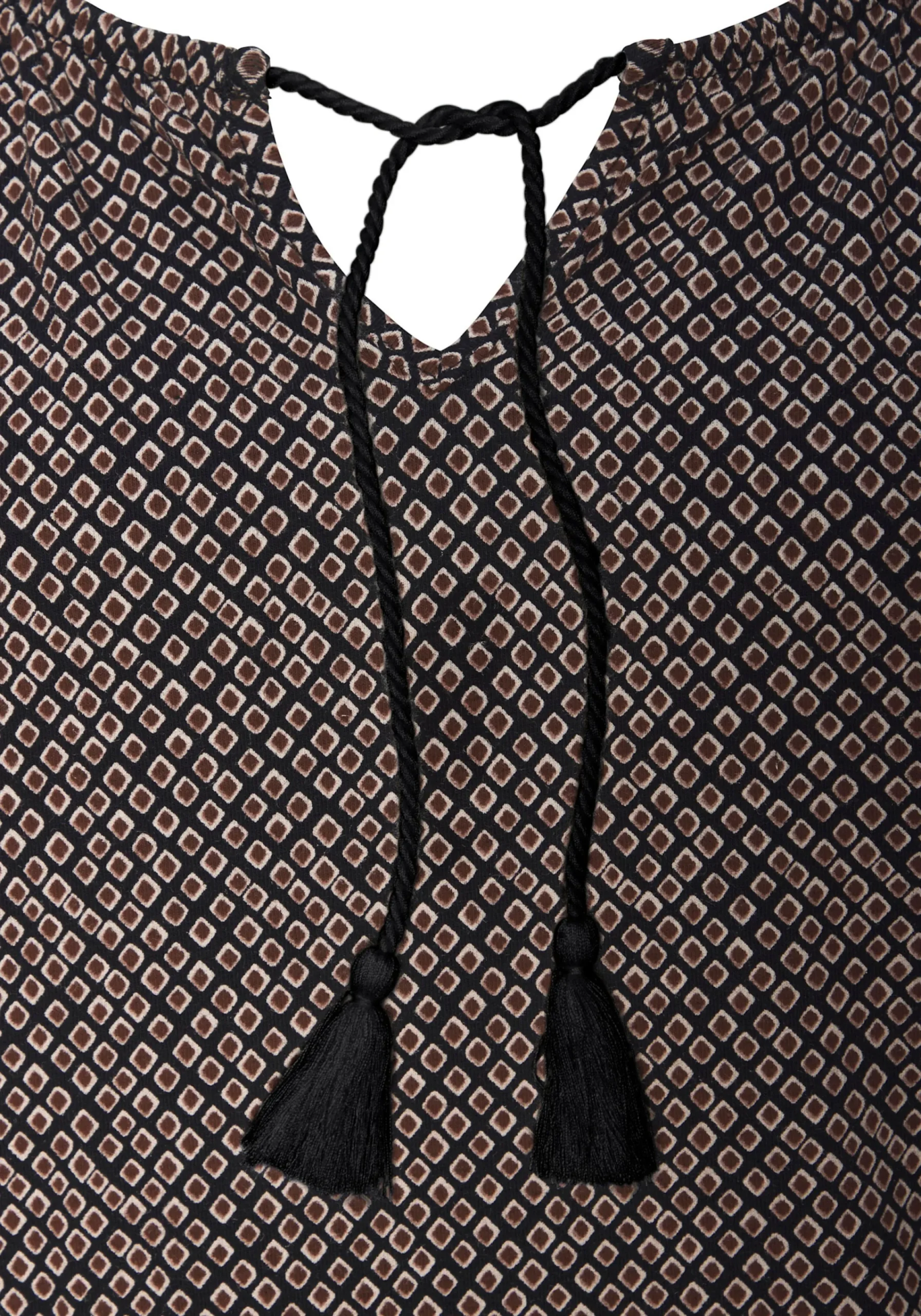 Strandmode|LASCANA 3/4-Arm-Shirt schwarzbedruckt,schwarzuni