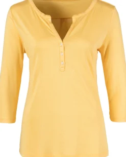 Strandmode|Shirts|LASCANA 3/4-Arm-Shirt gelb