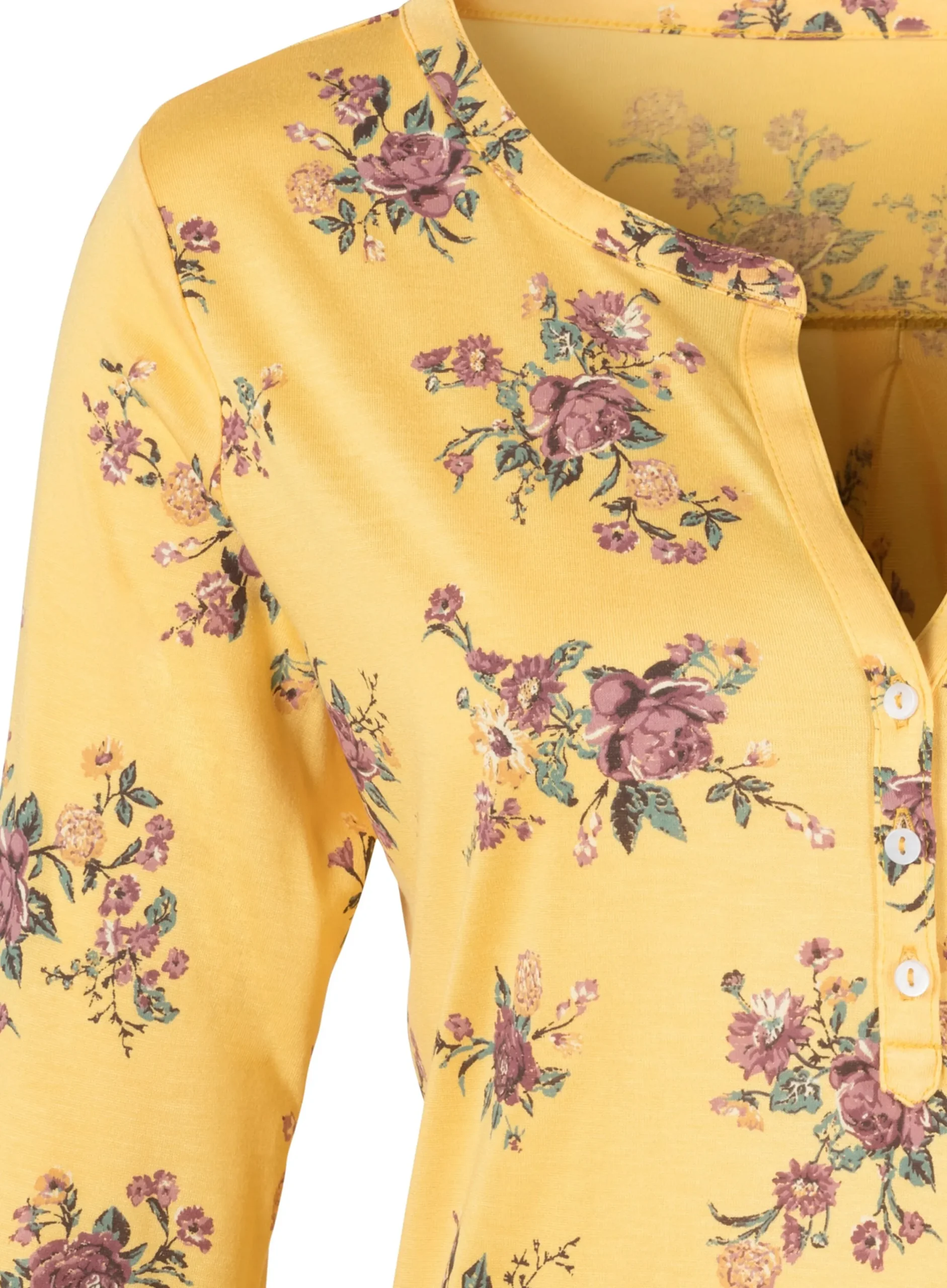Strandmode|Shirts|LASCANA 3/4-Arm-Shirt gelb