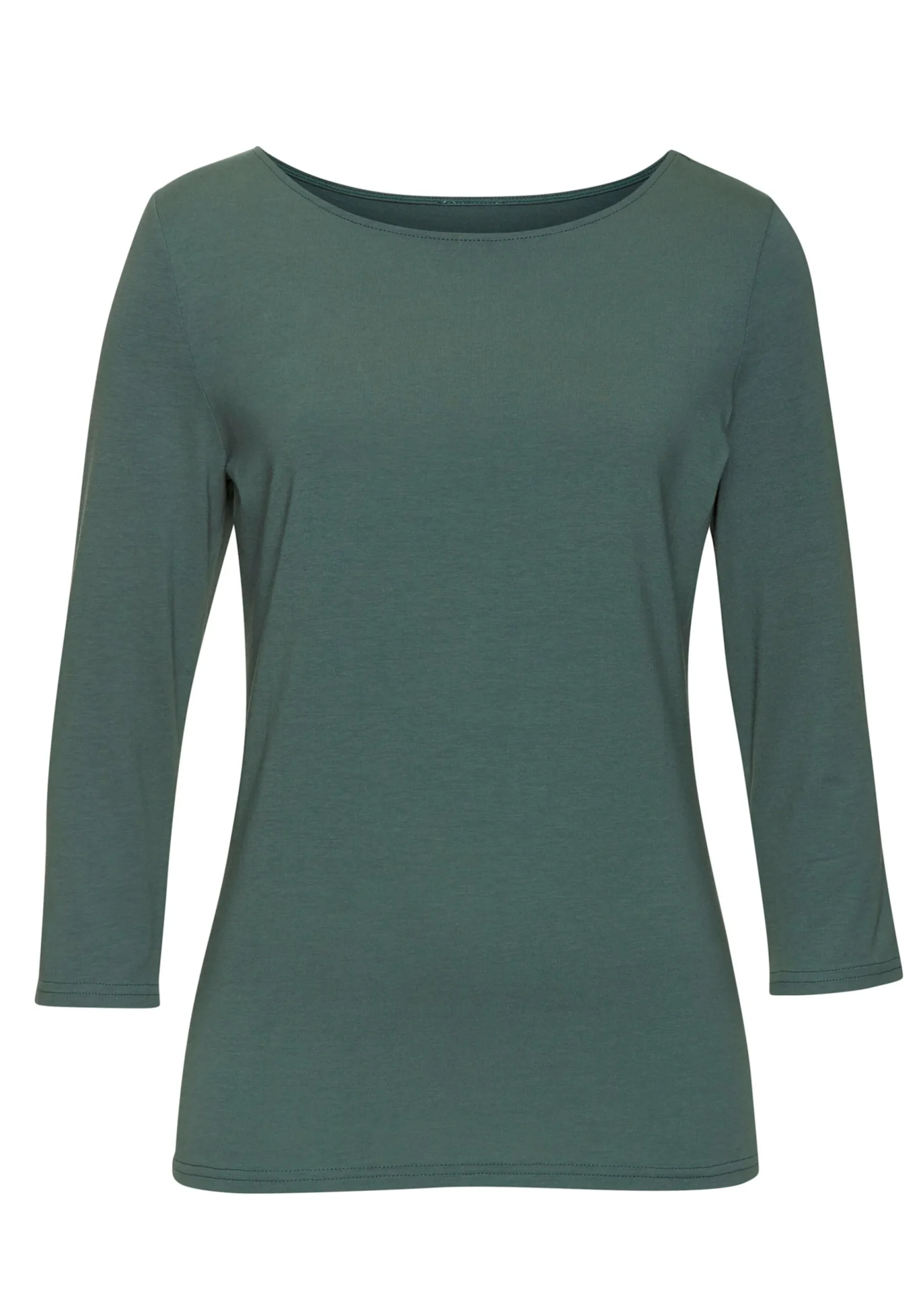 Strandmode|LASCANA 3/4-Arm-Shirt eukalyptus,schwarz