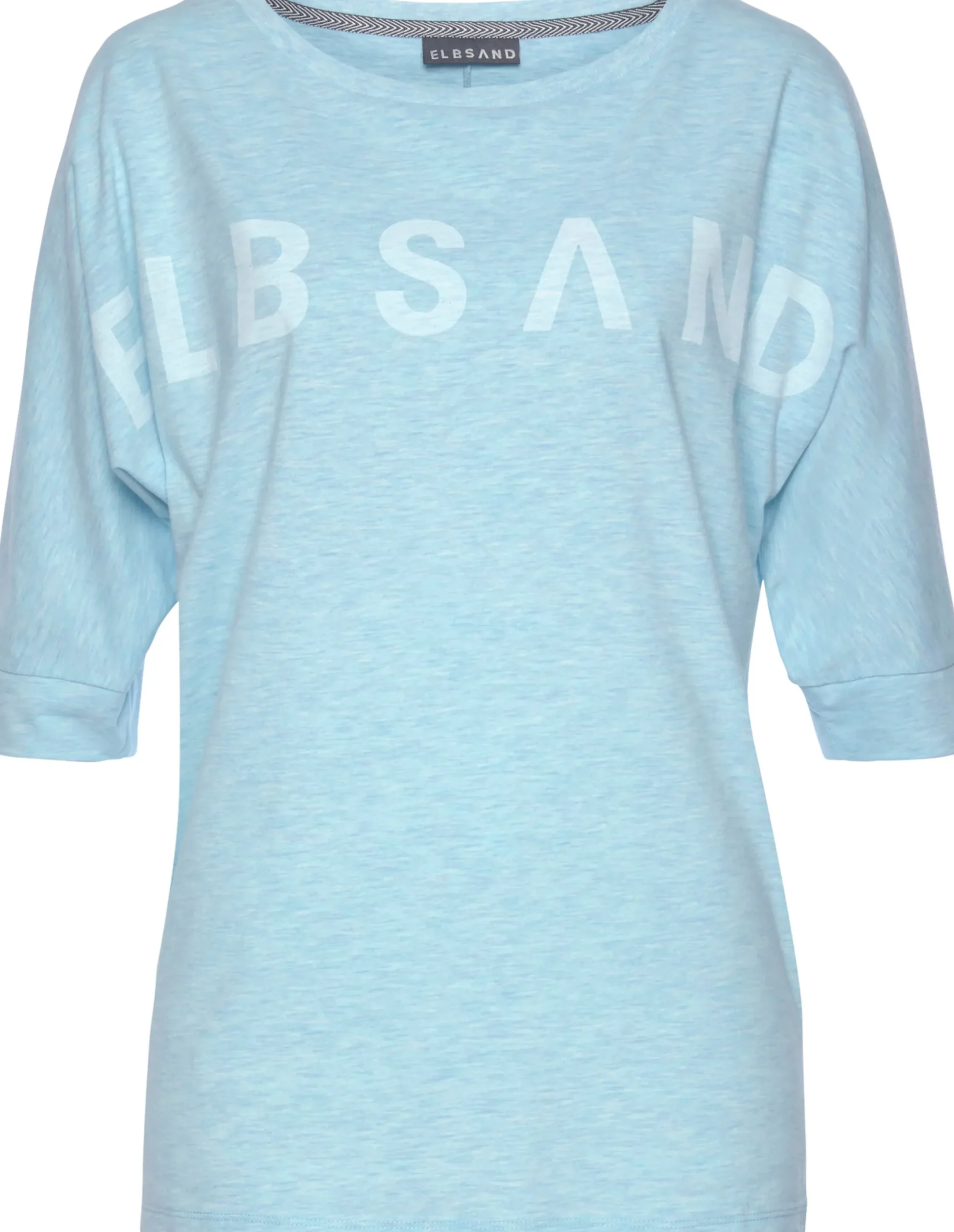 Strandmode|Elbsand 3/4-Arm-Shirt hellblau