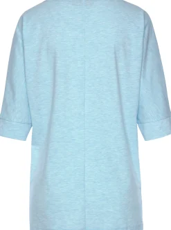 Strandmode|Elbsand 3/4-Arm-Shirt hellblau