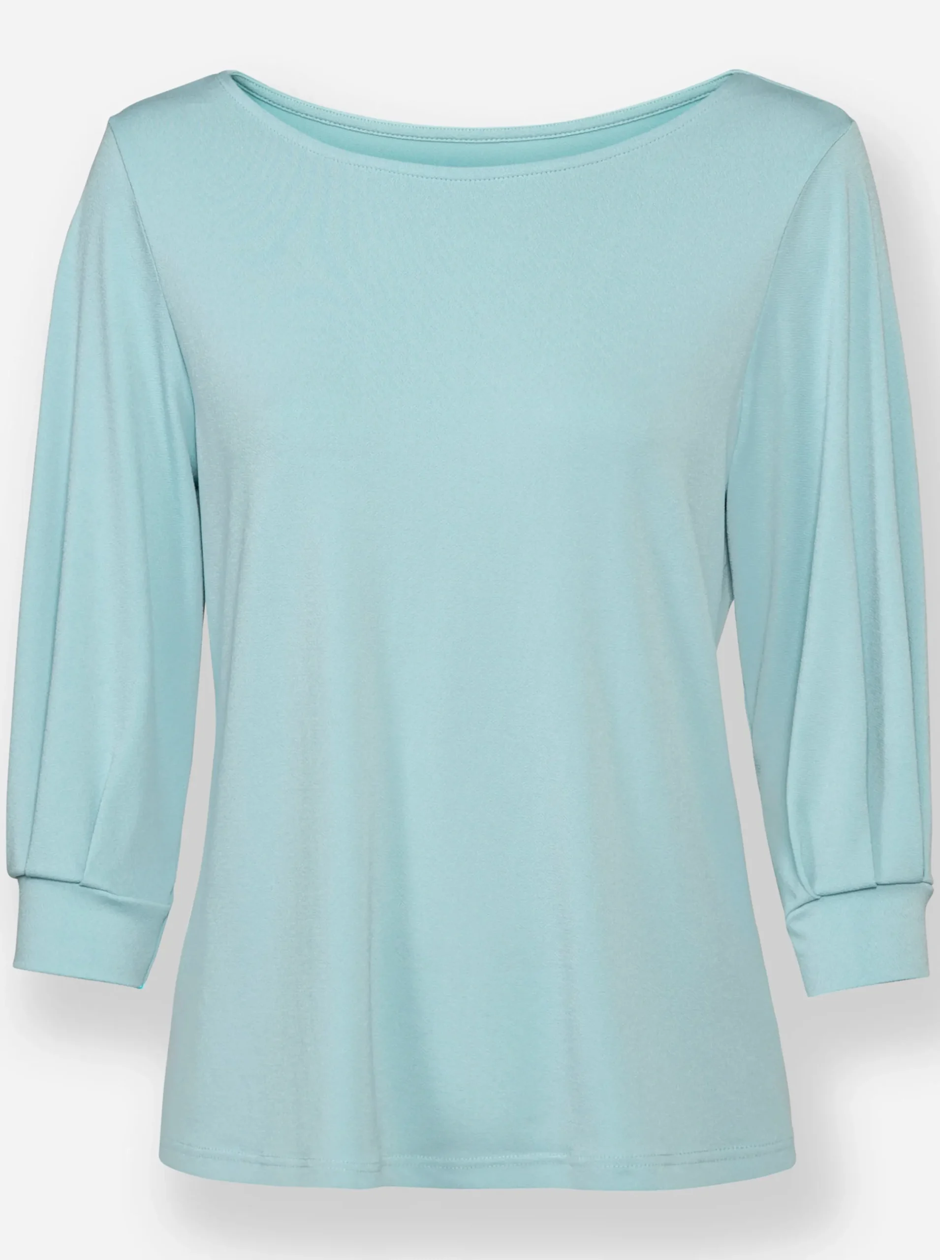 Shirts| 3/4-Arm-Shirt mit Ballon-Ärmeln kalkmint
