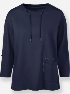 Shirts|heine 3/4-Arm-Shirt mit Bindeband marine