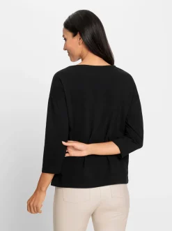 Shirts|heine 3/4-Arm-Shirt mit Ethnoprint camel-schwarz-bedruckt