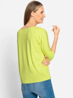 Shirts|heine 3/4-Arm-Shirt mit Fledermaus-Ärmeln limone