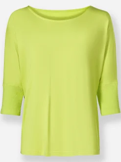 Shirts|heine 3/4-Arm-Shirt mit Fledermaus-Ärmeln limone