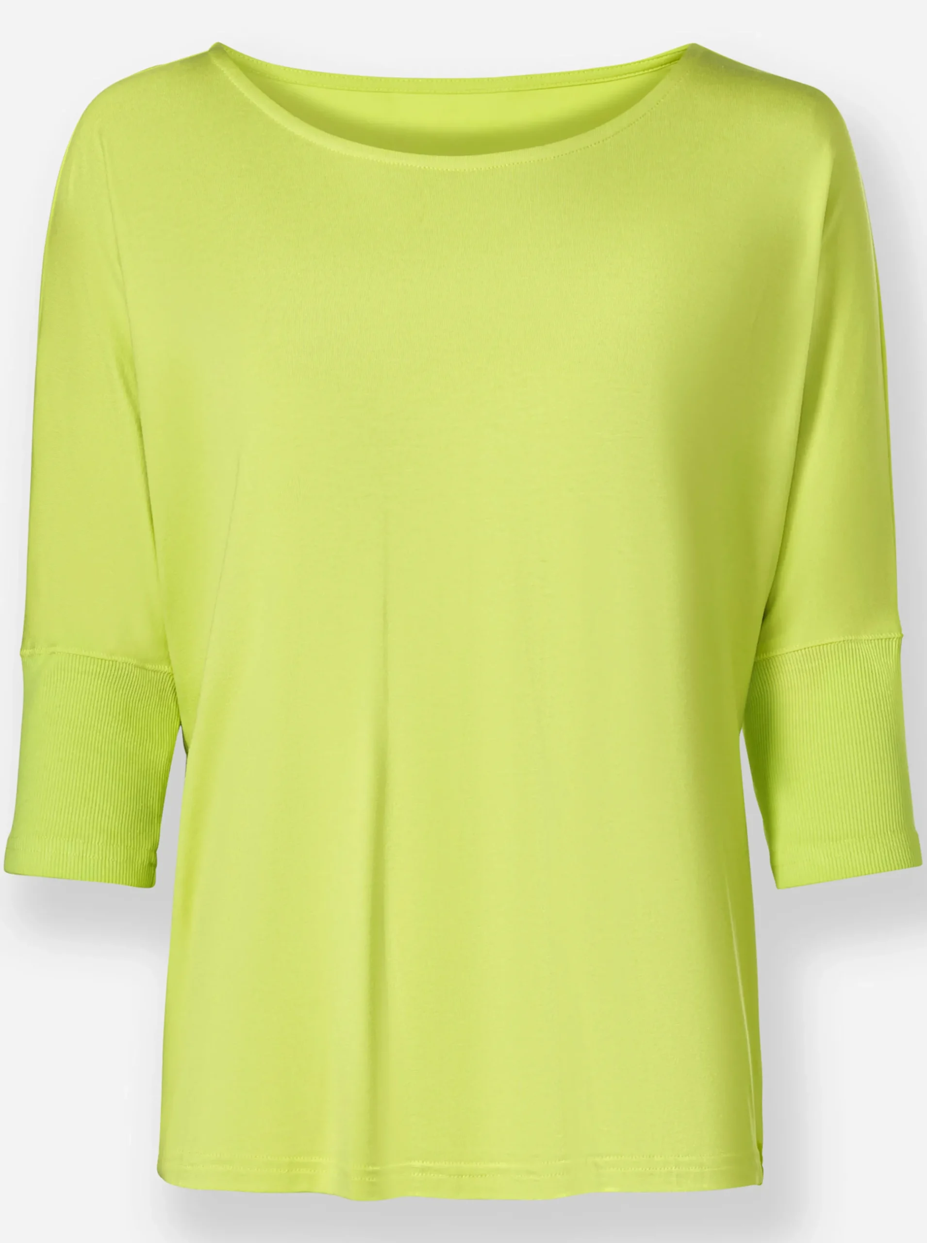 Shirts|heine 3/4-Arm-Shirt mit Fledermaus-Ärmeln limone