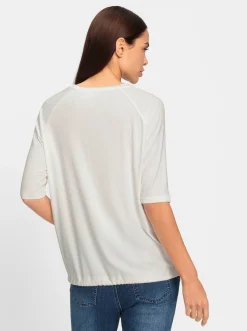 Shirts|heine 3/4-Arm-Shirt mit Foliendruck ecru