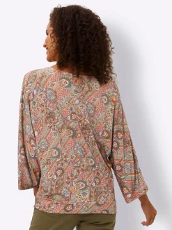Shirts|heine 3/4-Arm-Shirt mit Paisley-Muster elfenbein-bleu-bedruckt