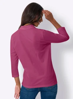 Shirts|heine 3/4-Arm-Shirt mit Polokragen erika