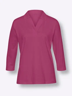 Shirts|heine 3/4-Arm-Shirt mit Polokragen erika