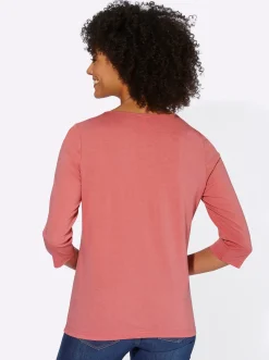 Shirts| 3/4-Arm-Shirt mit Segelboot-Motiv flamingo