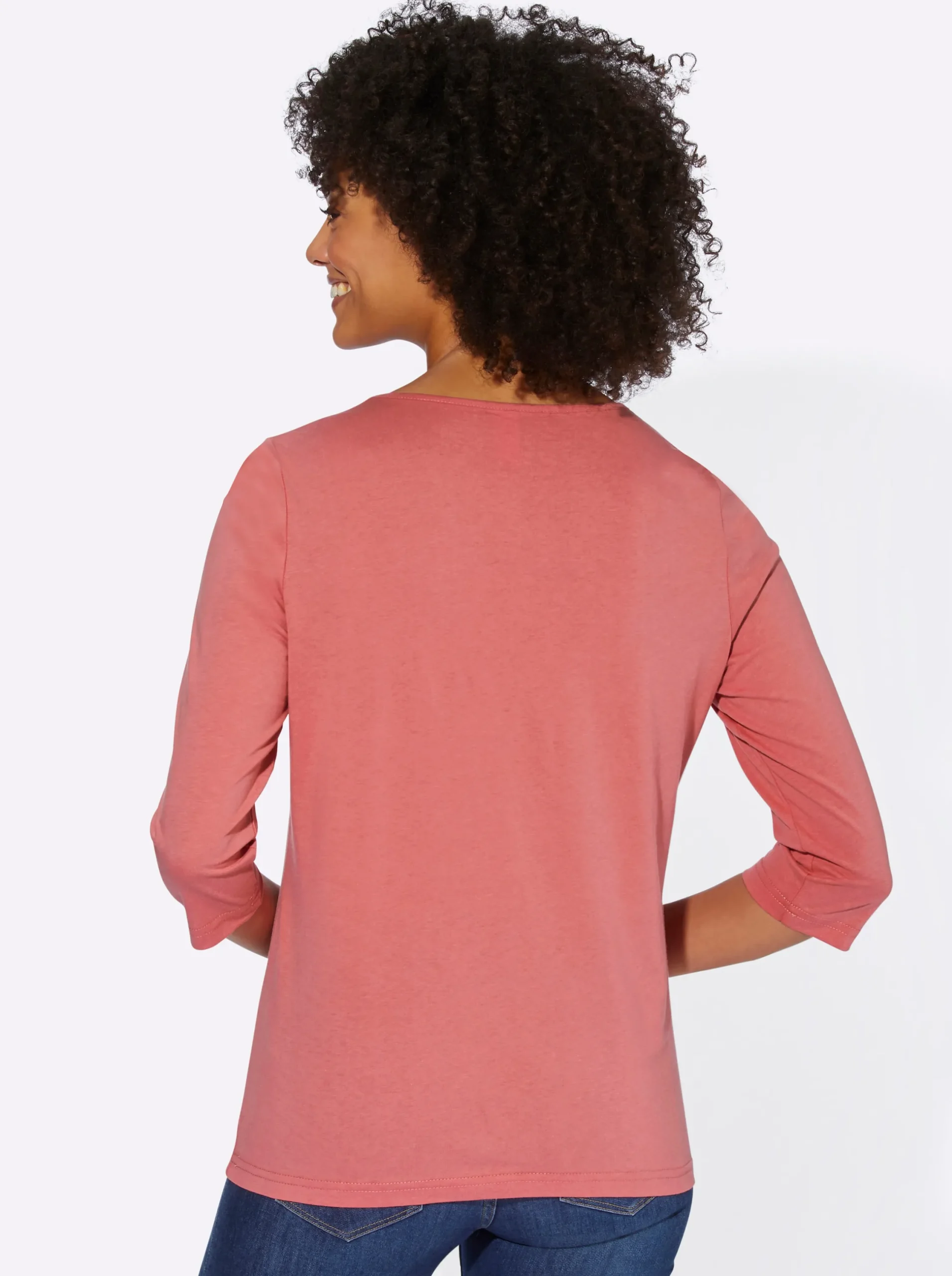 Shirts| 3/4-Arm-Shirt mit Segelboot-Motiv flamingo