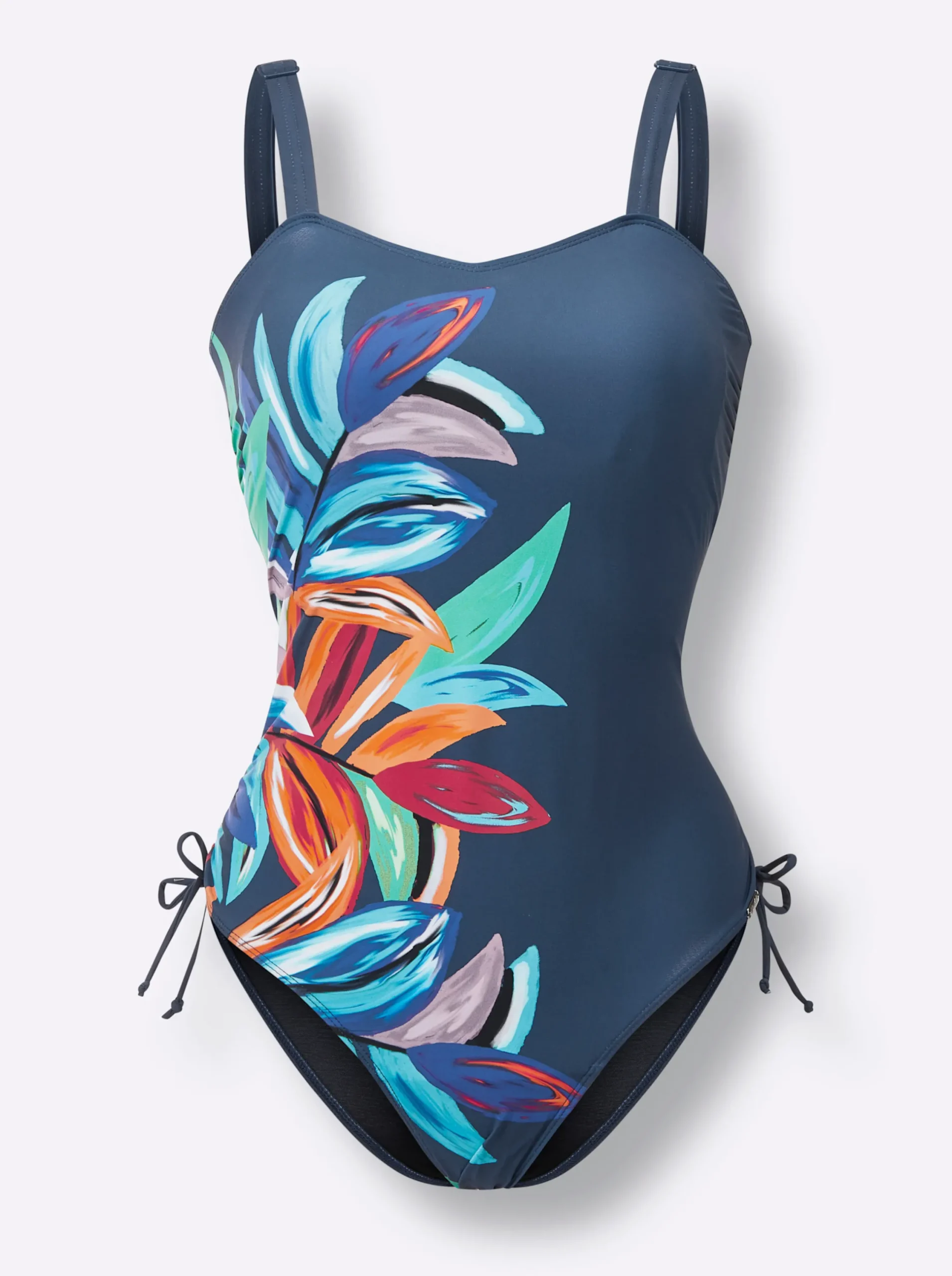 Badeanzüge|feel good Badeanzug dunkelblau-aqua