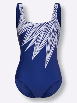 Badeanzüge|feel good Badeanzug royalblau-weiß