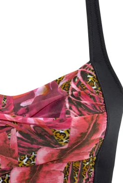 Badeanzüge|LASCANA Badeanzug pink-bedruckt