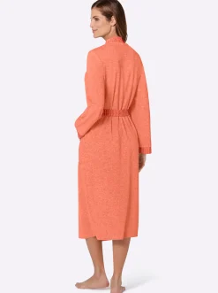 Nachtwäsche|Comtessa Bademantel apricot