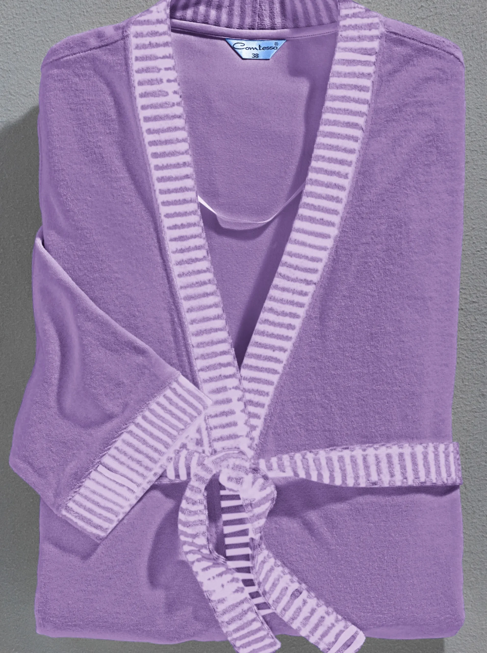 Nachtwäsche|Comtessa Bademantel lavendel