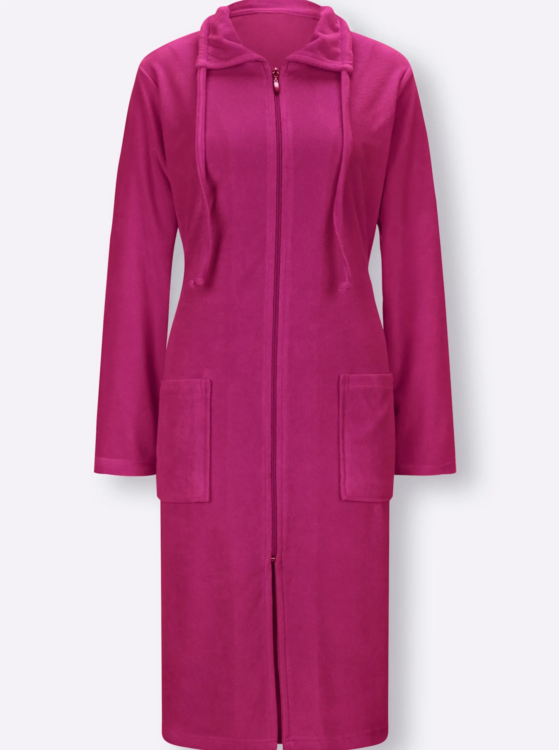 Nachtwäsche|Plantier Bademantel fuchsia