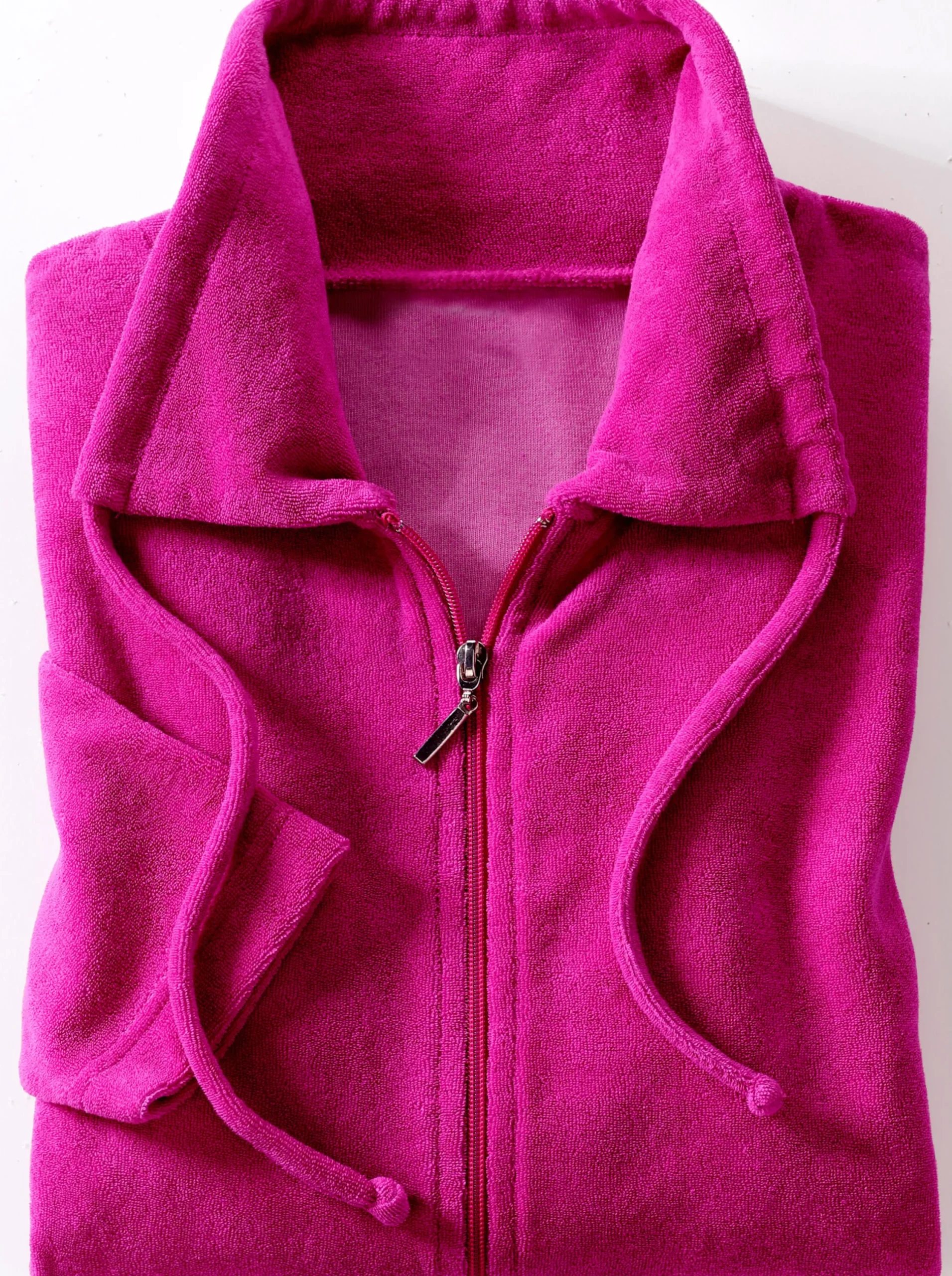 Nachtwäsche|Plantier Bademantel fuchsia