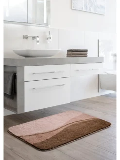 Badematten|Grund Badematte braun