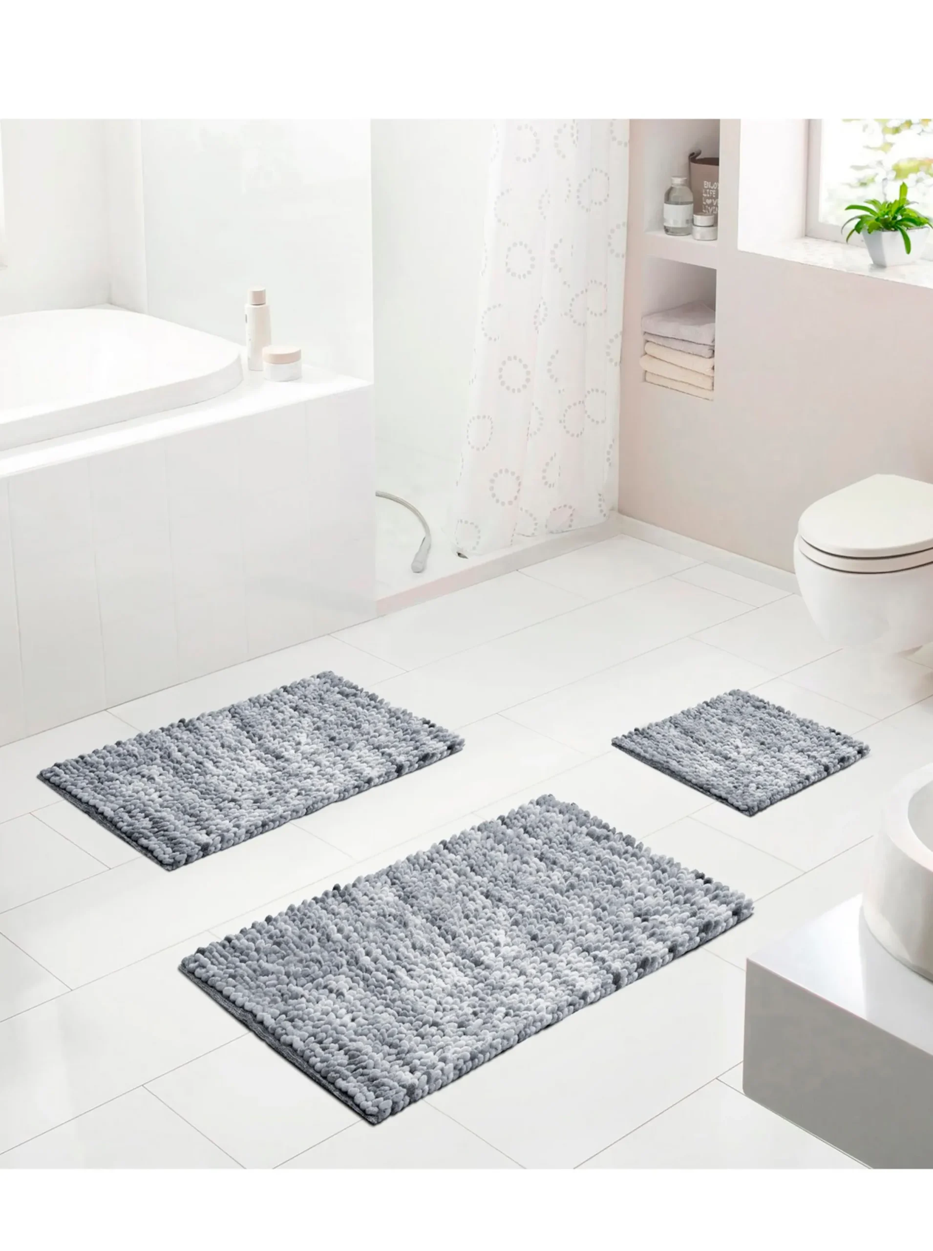 Badematten|Grund Badematte anthrazit-grau