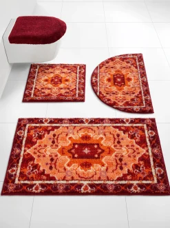 Badematten|Grund Badematte rot-terracotta