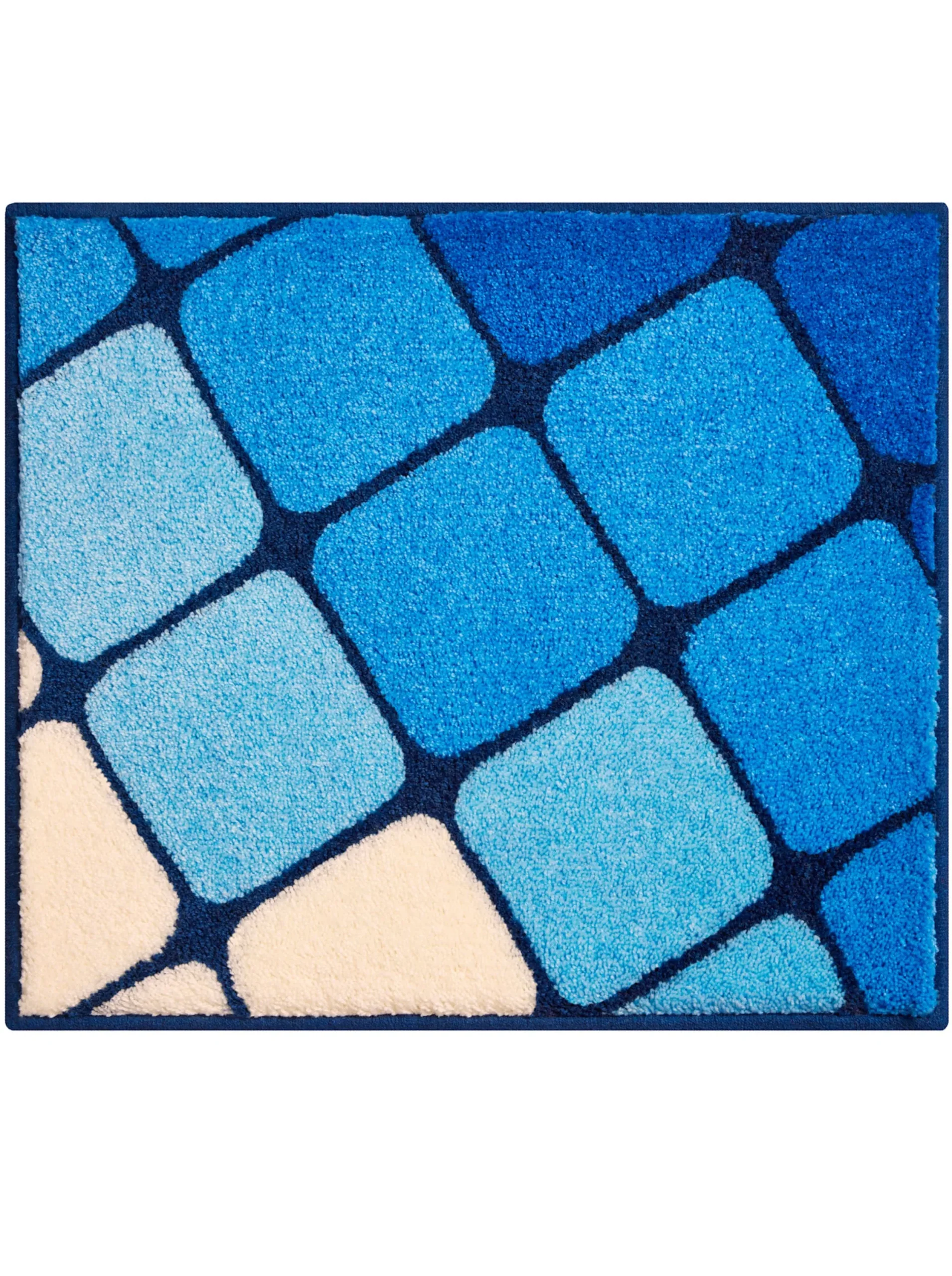 Badematten|Grund Badematte blau