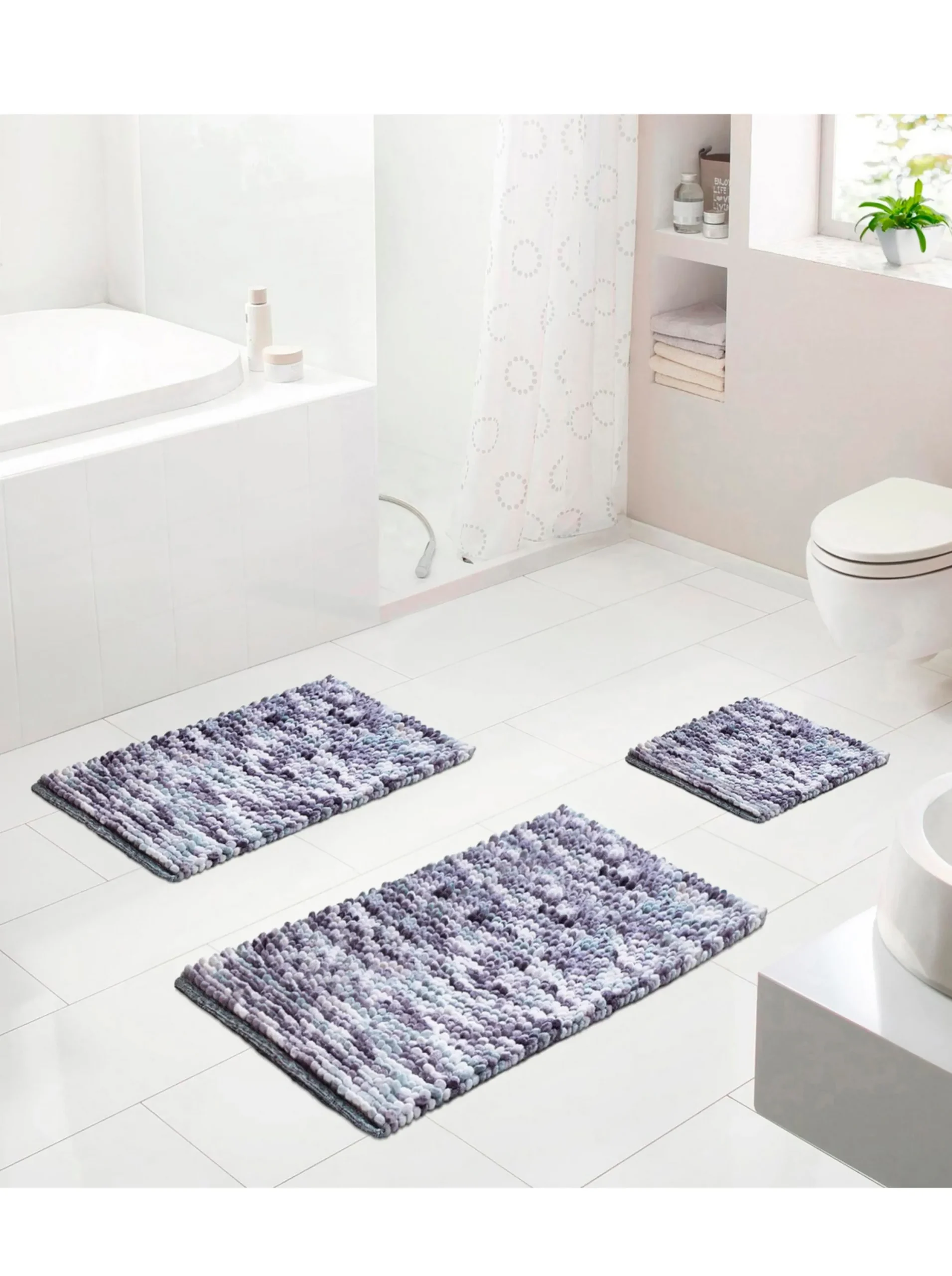 Badematten|Grund Badematte hellgrau
