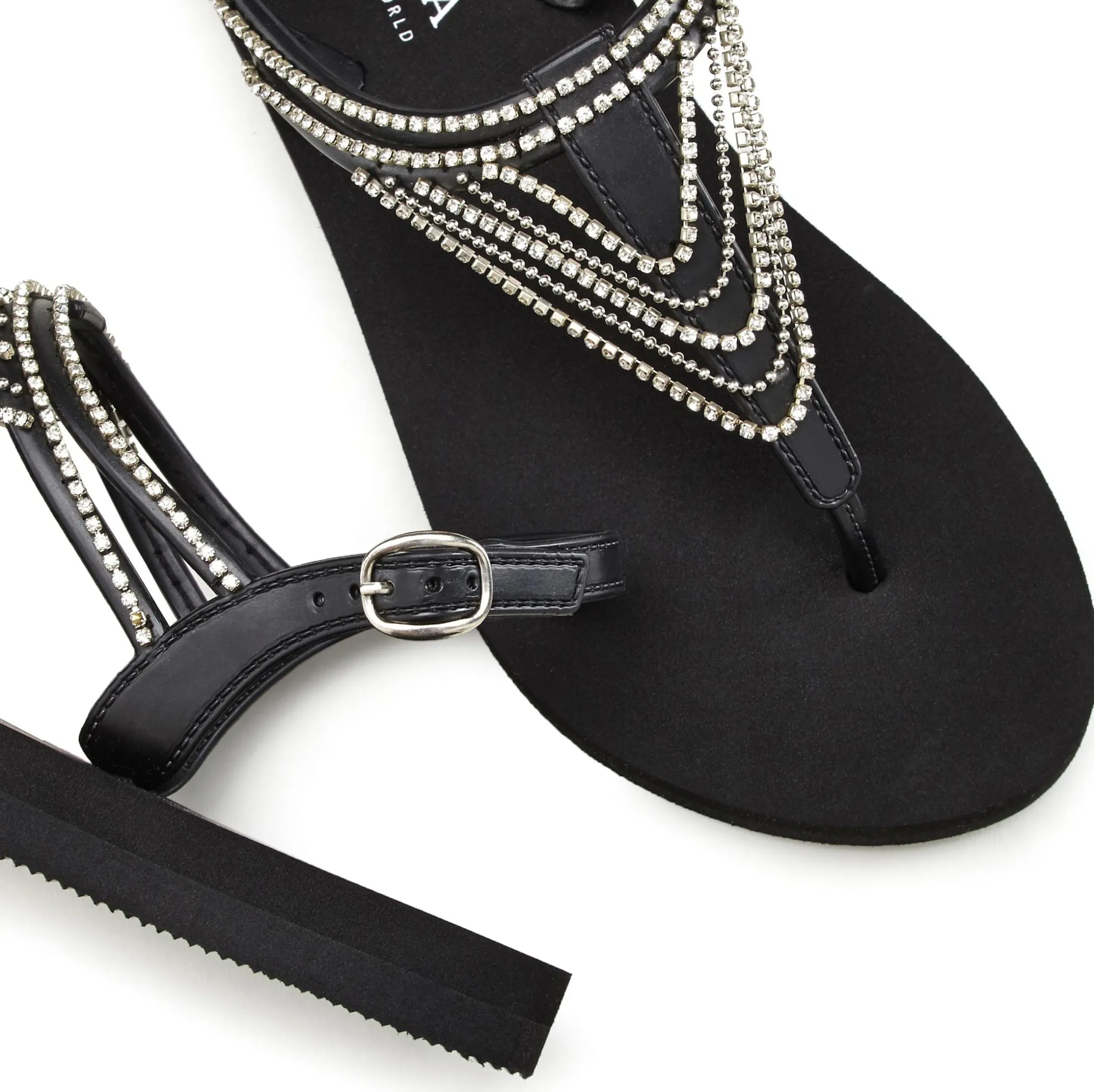 Sandalen & Sandaletten|LASCANA Badesandale schwarz