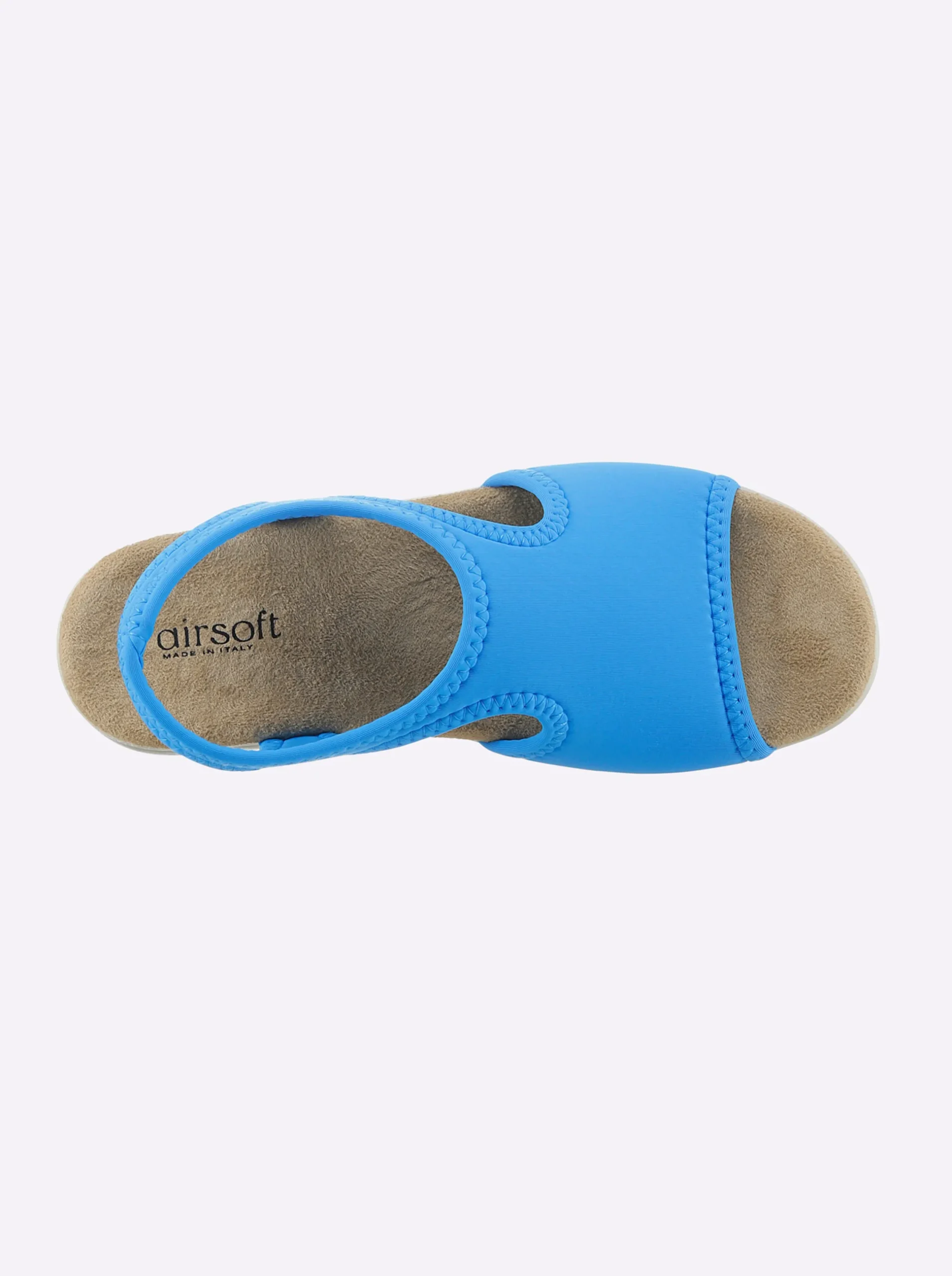 Sandalen & Sandaletten|airsoft modern+ Badesandale mit Gummizügen aqua
